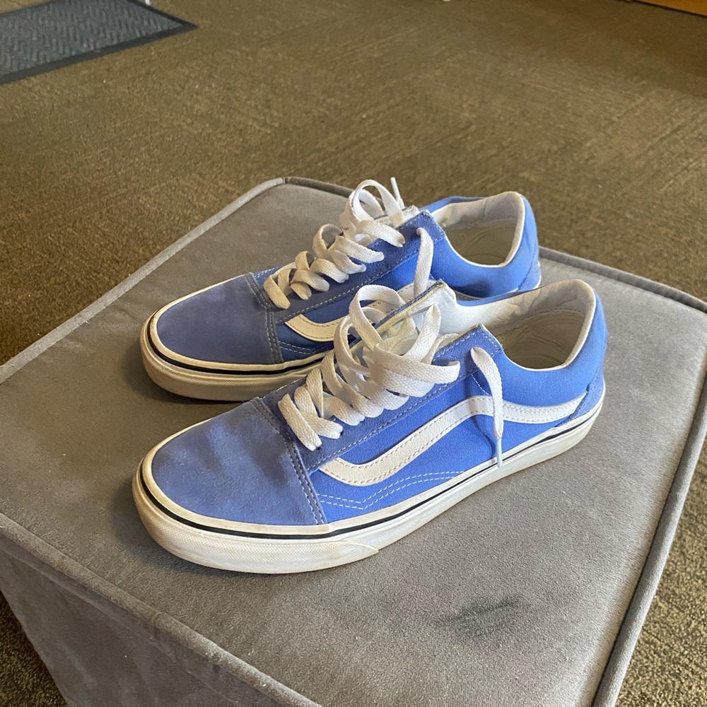 Blue low top Vans